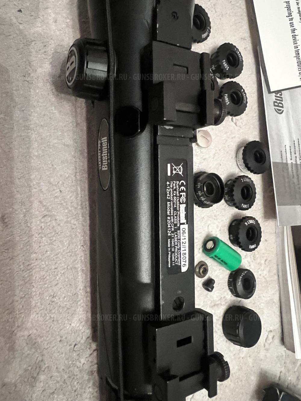 Оптический прицел Bushnell Yardage Pro 4-12x42 со встроенным лазерным дальномером Mil-Dot