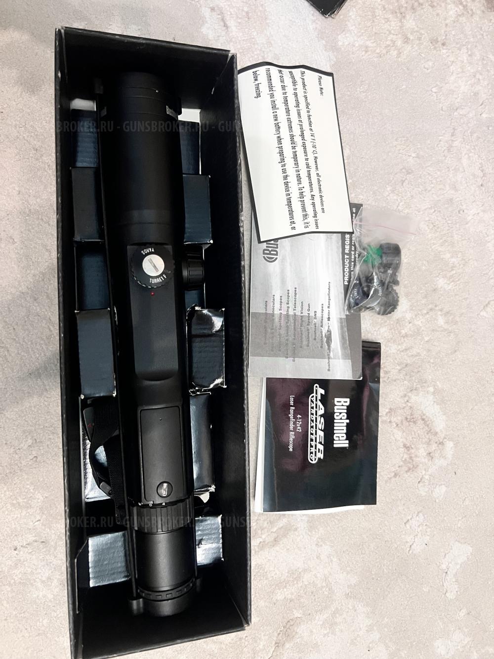 Оптический прицел Bushnell Yardage Pro 4-12x42 со встроенным лазерным дальномером Mil-Dot