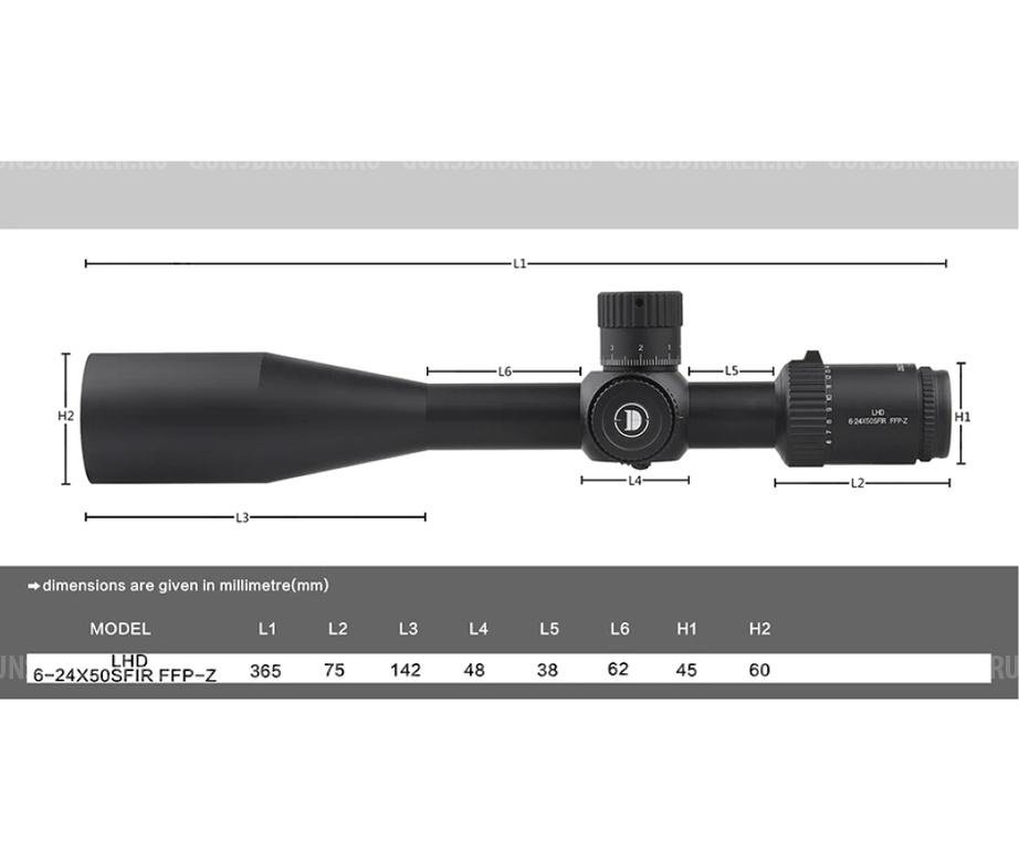 Оптический прицел Discovery LHD-NV 6-24х50sfir FFP