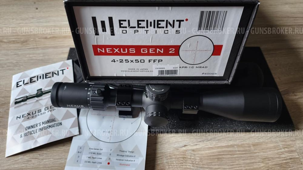 Оптический прицел Еlement Оptics Nexus 4-25x50 Gen 2