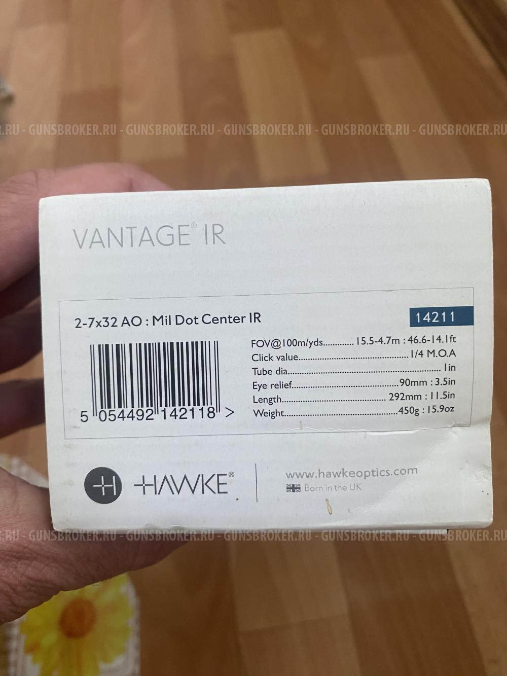 Оптический прицел HAWKE Vantage 2-7х32