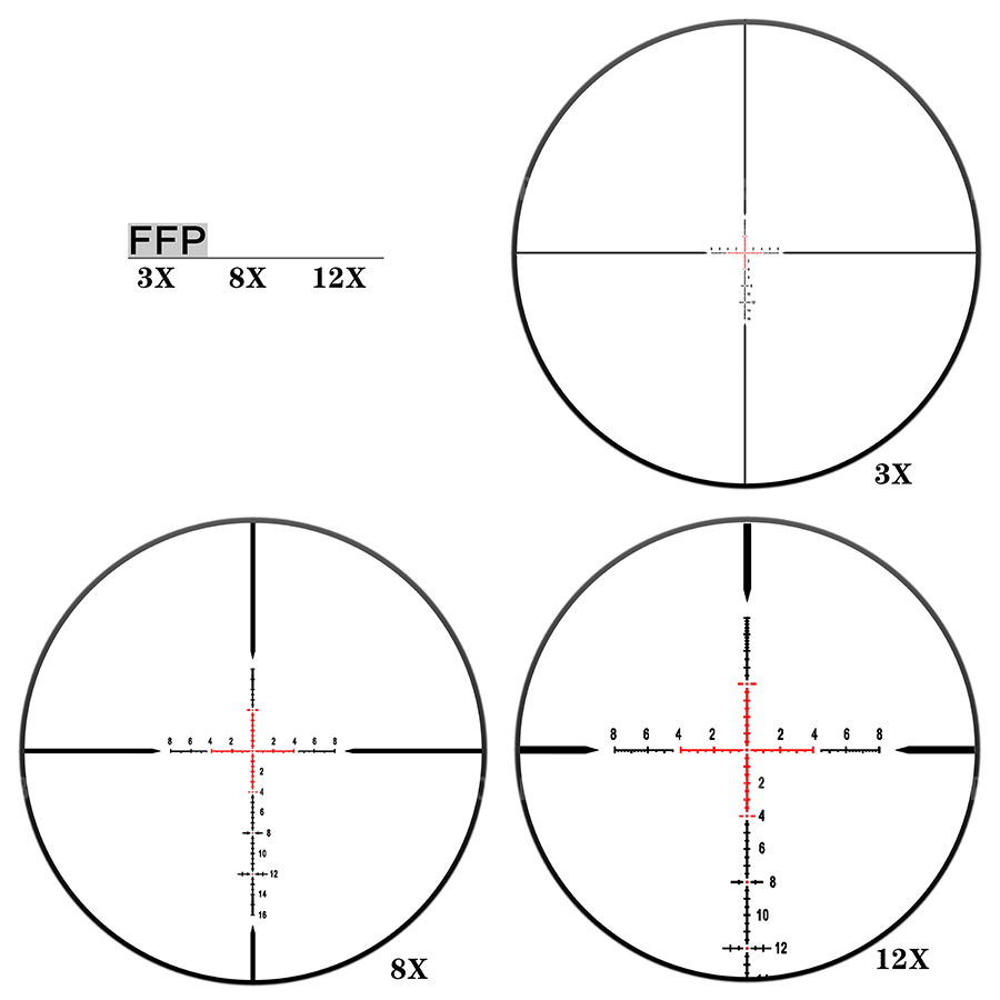 Оптический прицел HD 2-12X24SFIR FFP