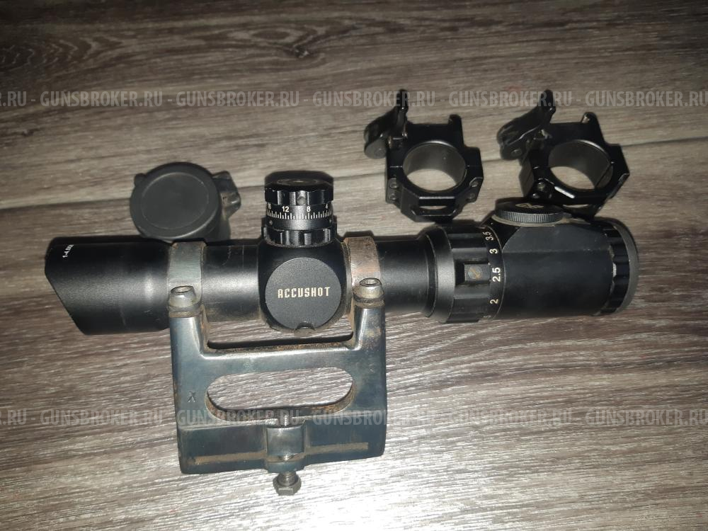 Оптический прицел Leapers UTG 1-4,5x28 Accushot Tactical SCP3-145IEMDQ, гравировка MilDot