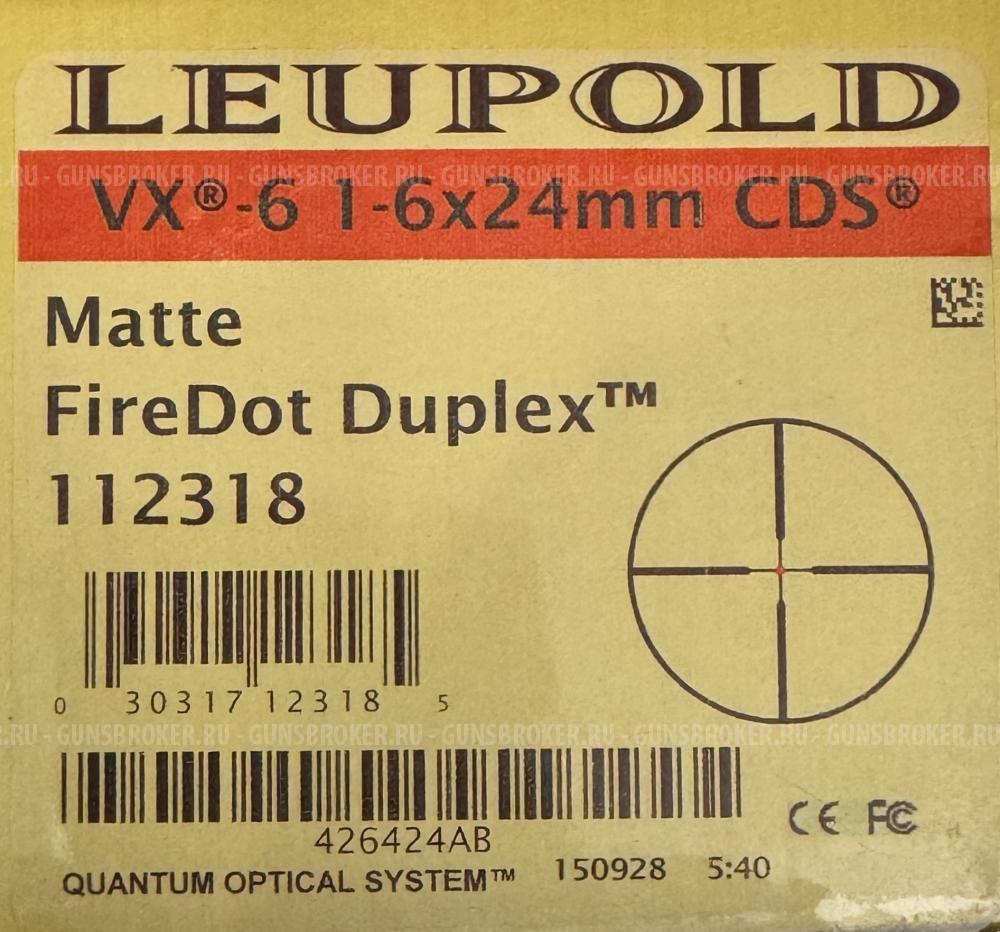 Оптический прицел Leupold VX-6 1-6x24 CDS FireDot-4 Dot