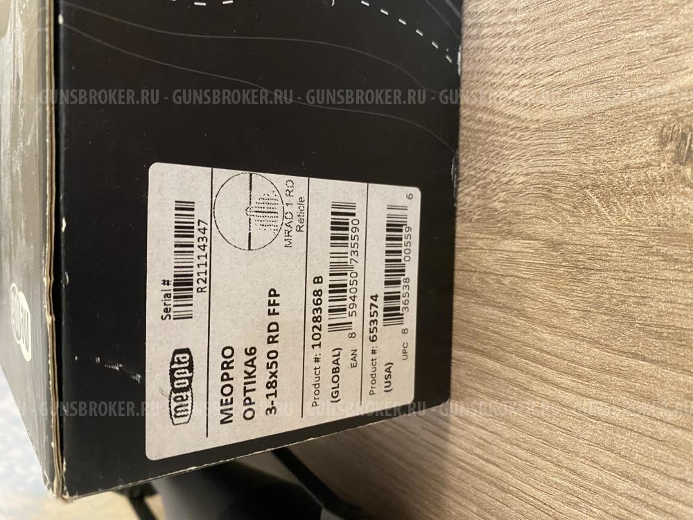 Оптический прицел Meopta Optika6 3x18 50 FFP mrad 1