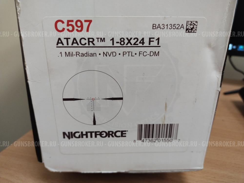 Оптический прицел Nightforce ATACR 1-8x24 F1