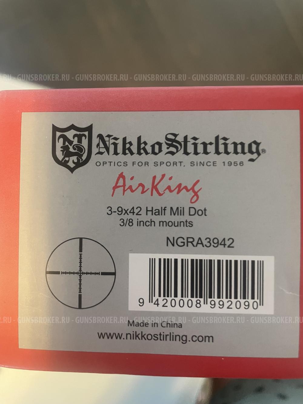 Оптический прицел Nikko Stirling Airking 3-9x42 AO, Half Mil-dot (NGRA3942)