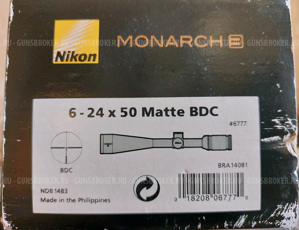 Оптический прицел Nikon Monarch 3 6-24*50 , сетка Matte BDC