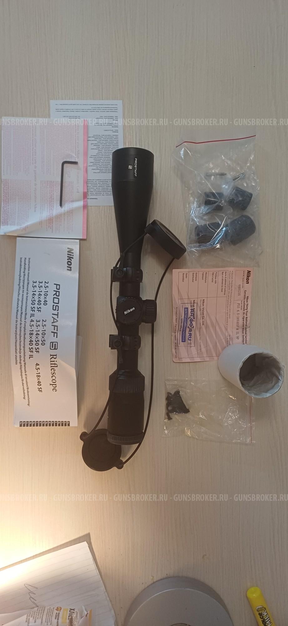 оптический прицел NIKON PROSTAFF 4.5-18х40 SF