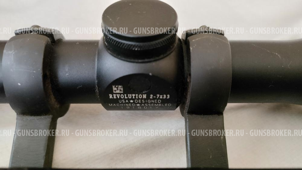 Оптический прицел Redfield Revolution 2-7x33 + кронштейн СВД, "Тигр"