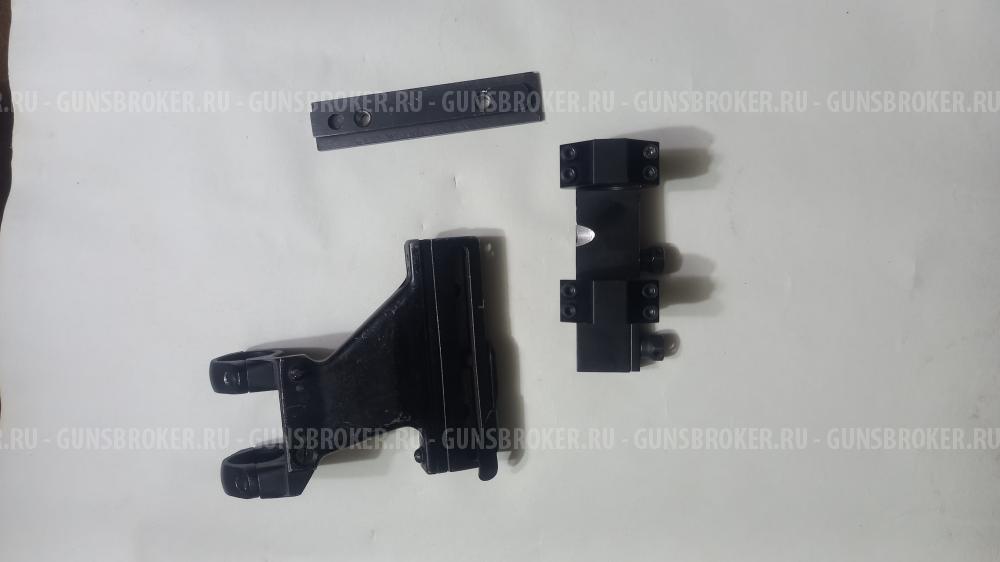 Оптический прицел с кольцами.