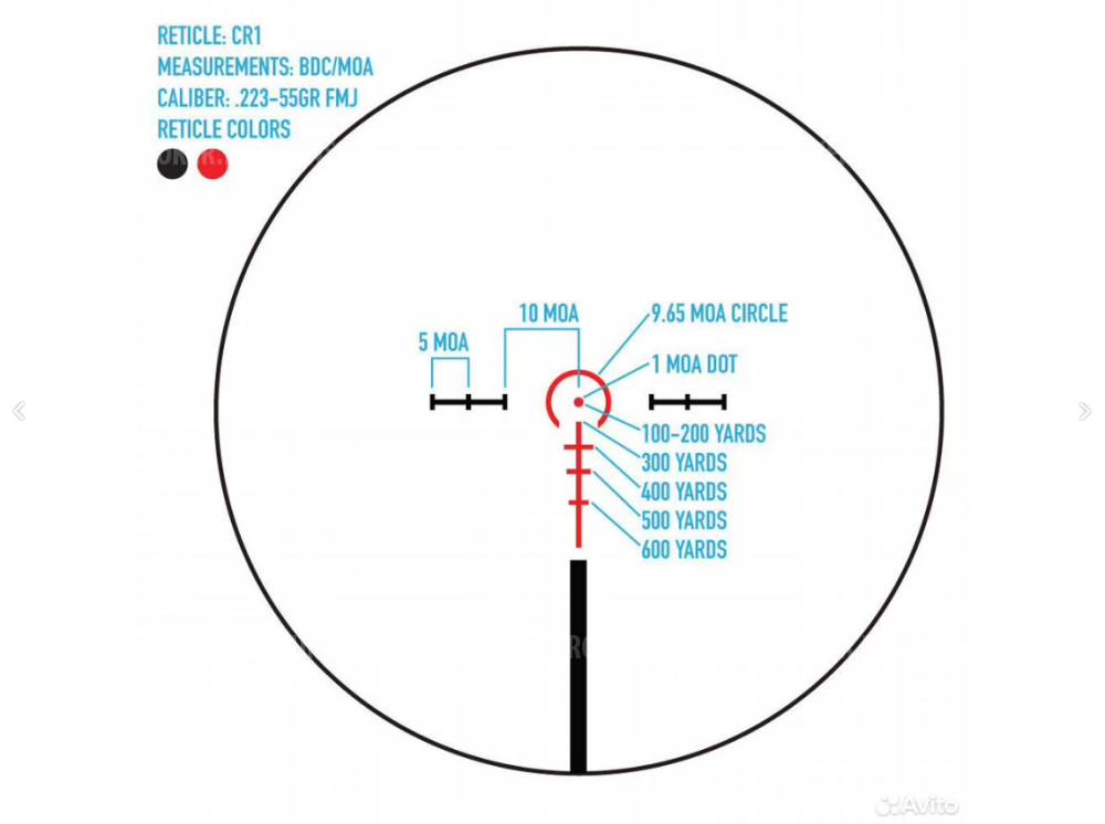 Оптический прицел sightmark Citadel 1-6x24 сr1