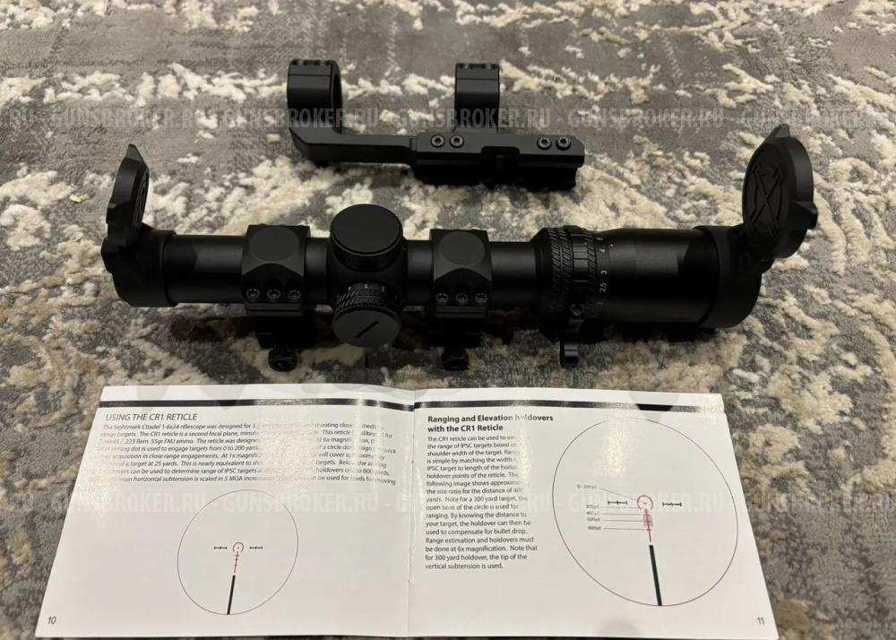 Оптический прицел sightmark Citadel 1-6x24 сr1