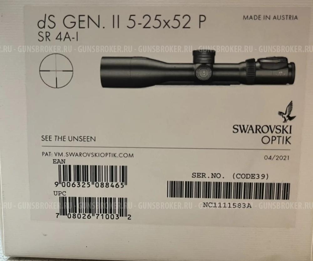 Оптический прицел Сваровски Swarovski DS Gen.II 5-25x52 P SR