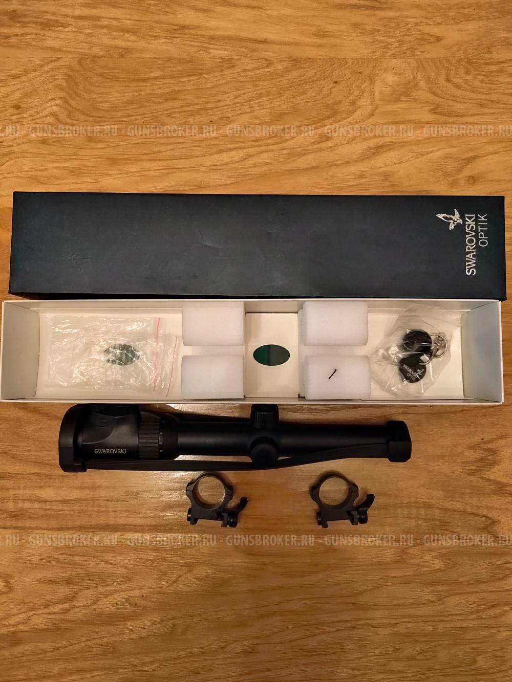 Оптический прицел Swarovski Z6i 1-6x24L (4-I) с кольцами крепления Recknagel