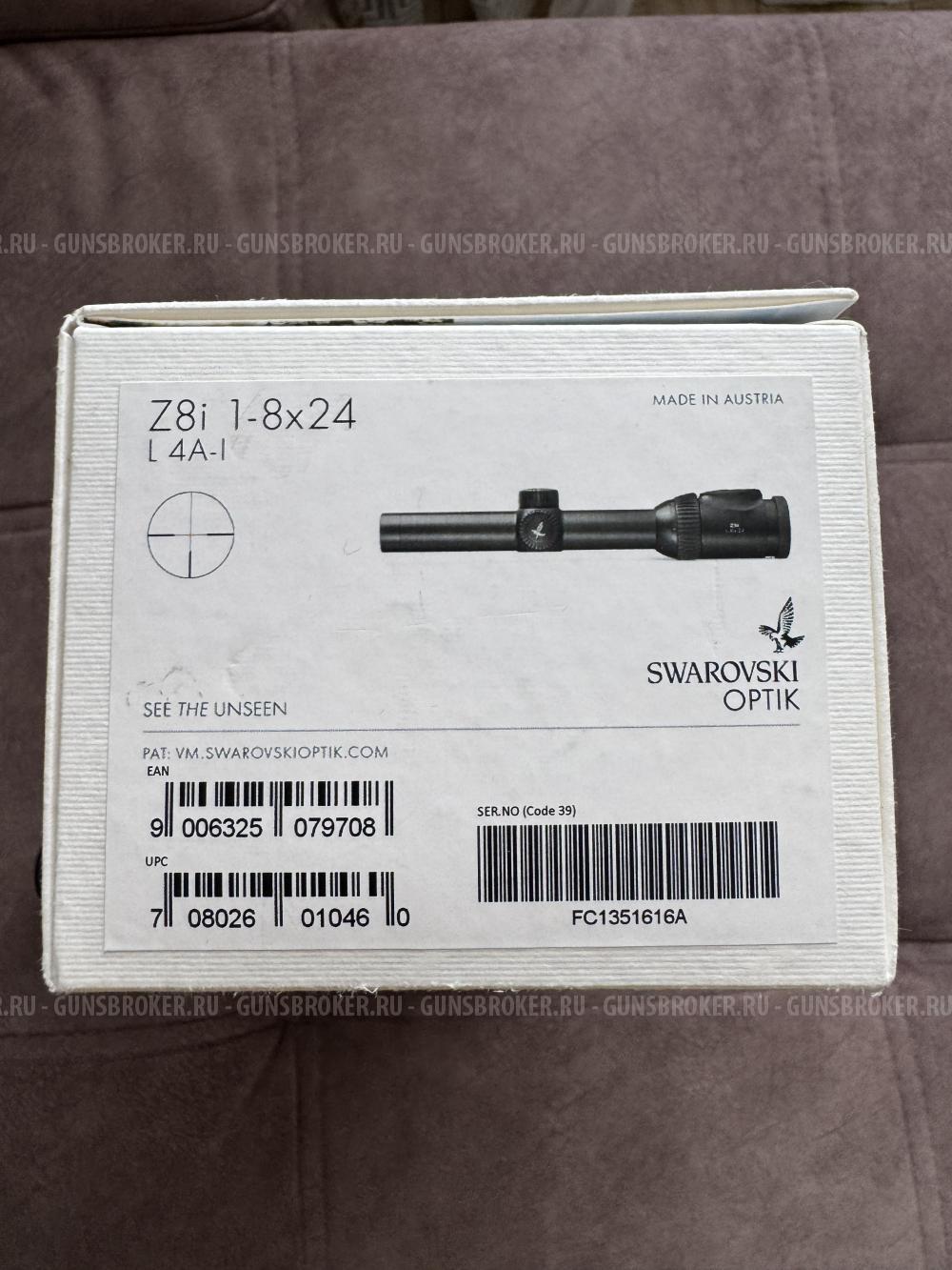 Оптический прицел Swarovski Z8i 1-8x24