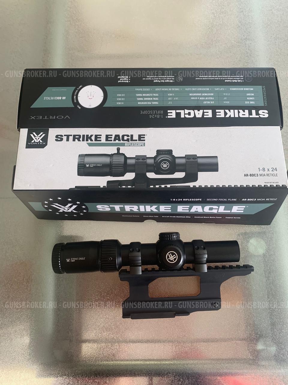 Оптический прицел Vortex Strike Eagle FFP 1-8×24 (EBR-8 MOA с подсветкой)