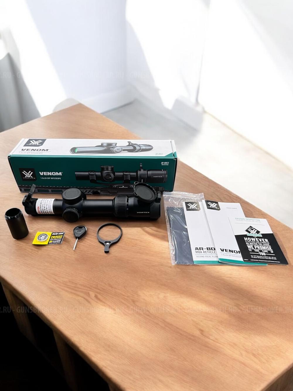 Оптический прицел Vortex Venom 1-6 x 24 SFP Riflescope AR-BDC3 MOA Reticle