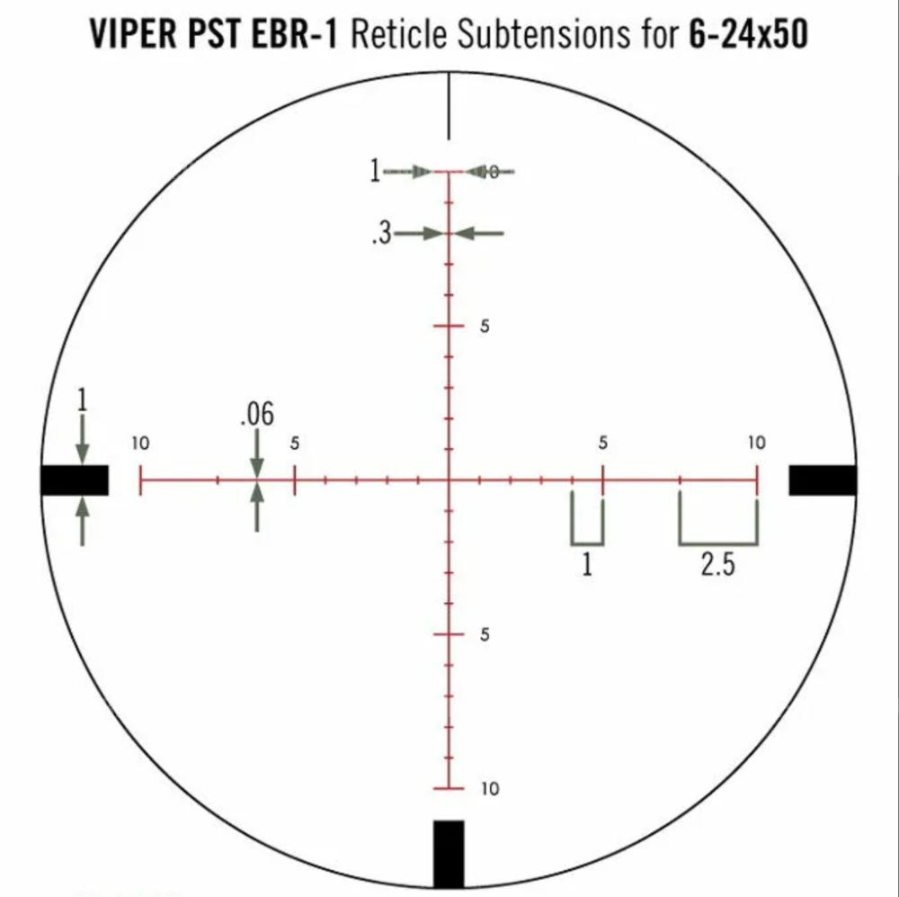 Оптический прицел Vortex Viper HST 6-25x50 (EBR-1 MOA)