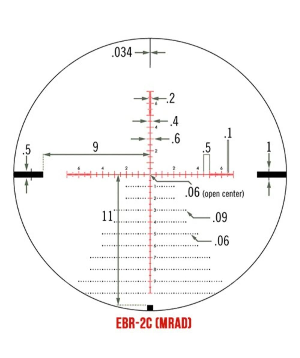 Оптический прицел Vortex Viper PST Gen II 5-25x50 EBR-2C FFP (MRAD)