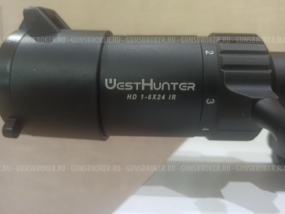 Оптический прицел WESTHUNTER HD 1-6x24IR плюс моноблок