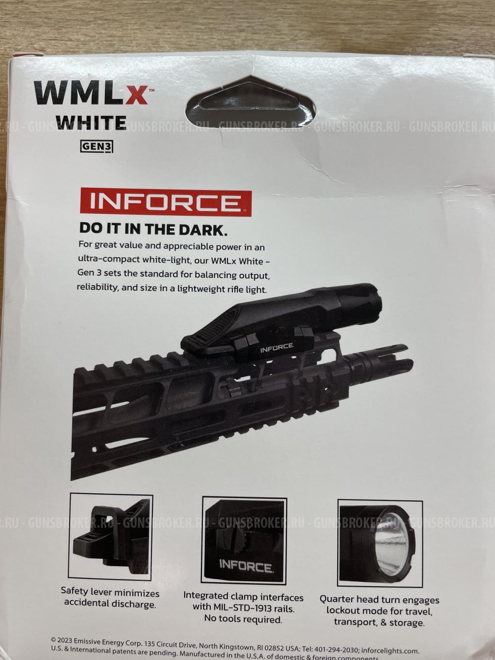 Оружейный Фонарь inforce WMLx White - Gen 3