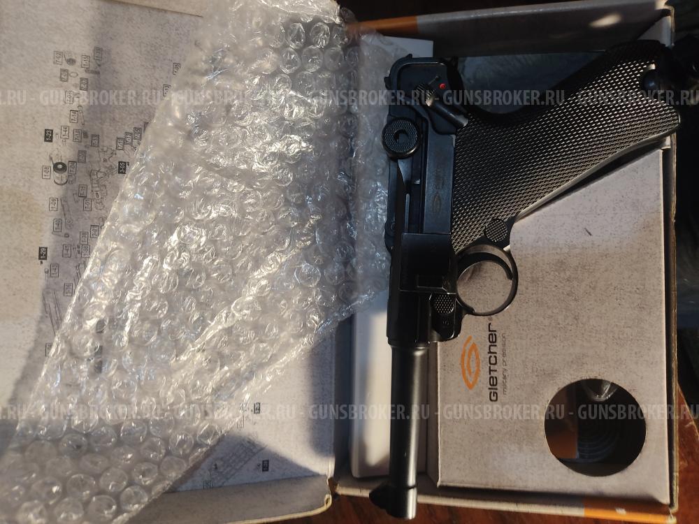 Парабеллум пневматический Gletcher Parabellum (Luger) blowback.