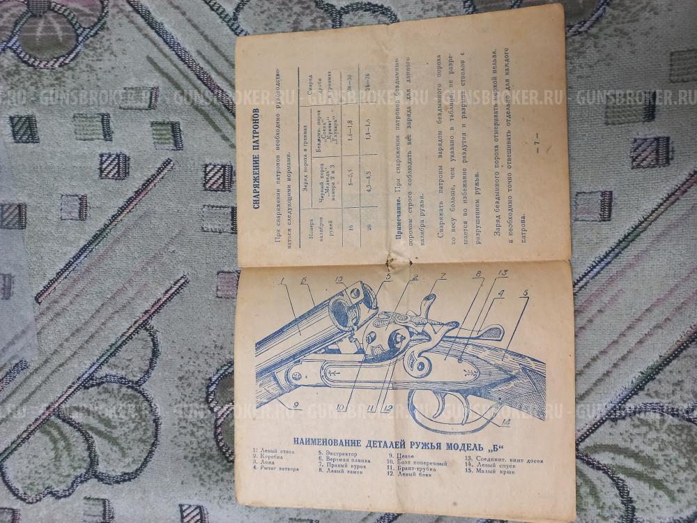 Паспорт ружья тоз бм