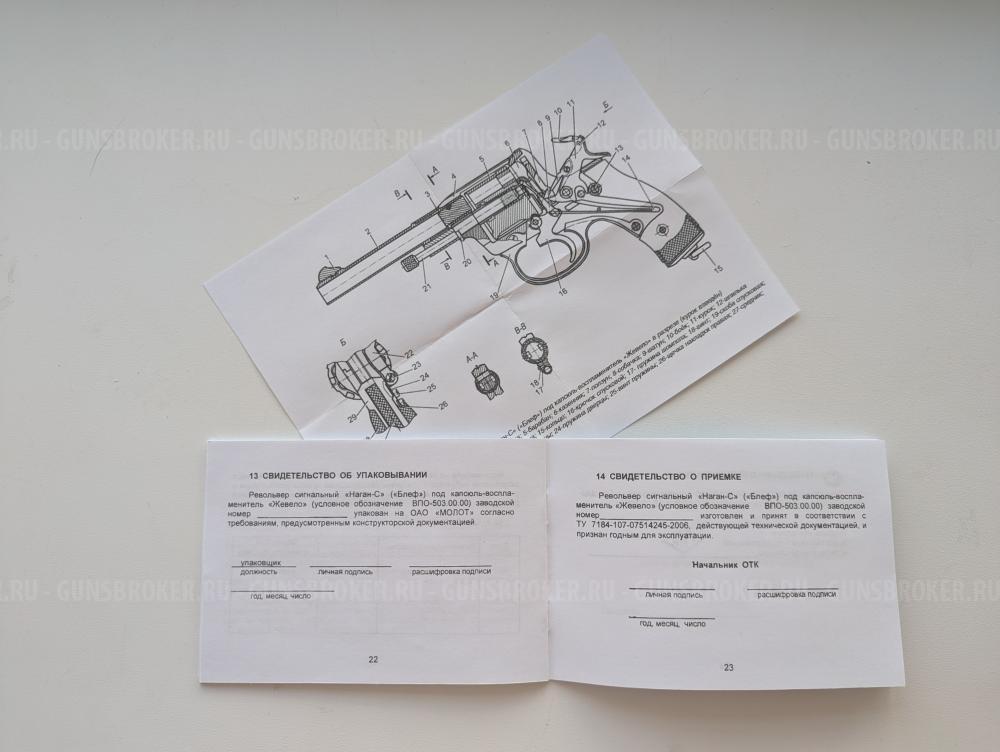 Паспорта к сигнильникам