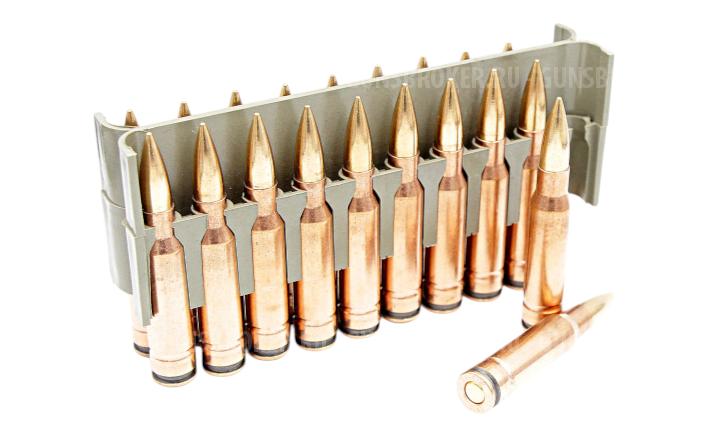 Патрон 7,62х51 FMJ 9,8гр 2-эл. сердеч. б/м НПЗ