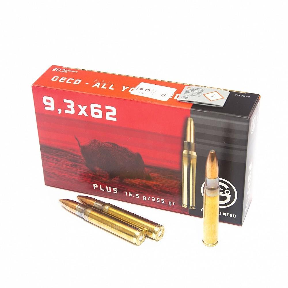 Патрон 9,3х62 Geco Plus 16,5гр
