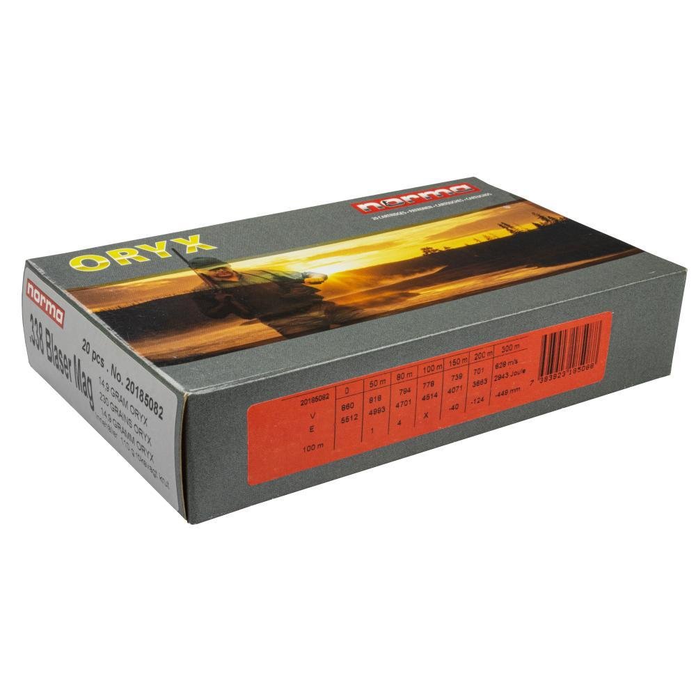 Патрон NORMA кал. 338 Blaser M N Oryx (230gr)