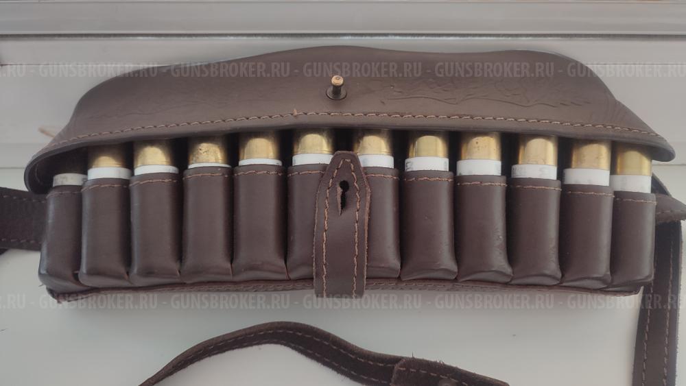 Патронташ 2х-рядный на 24 патрона 12 к.