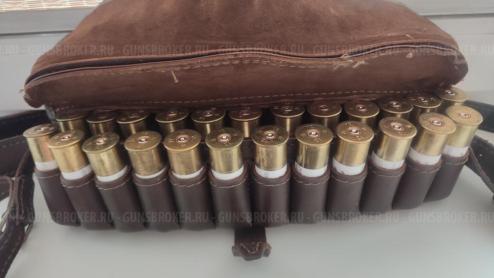 Патронташ 2х-рядный на 24 патрона 12 к.
