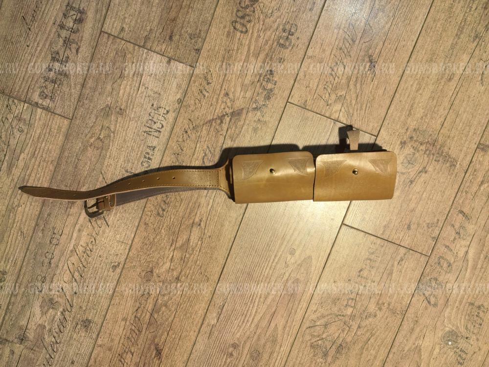 Патронташ из кожи буйвола на 30 единиц 7.62 и 5.45