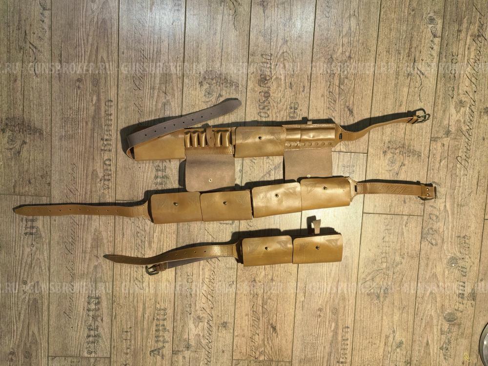 Патронташ из кожи буйвола на 30 единиц 7.62 и 5.45