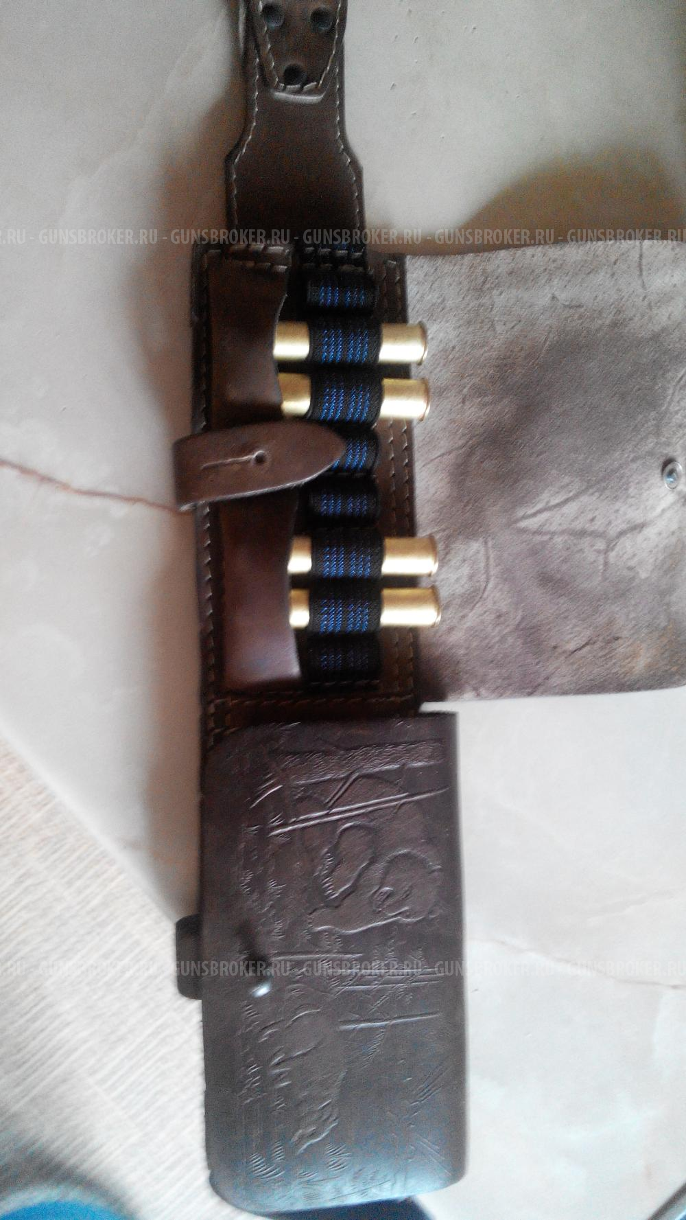 Патронташ кожаный 32 калибр