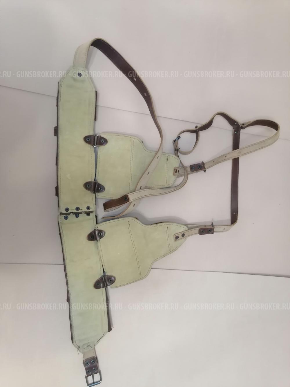 Патронташ кожаный на 42