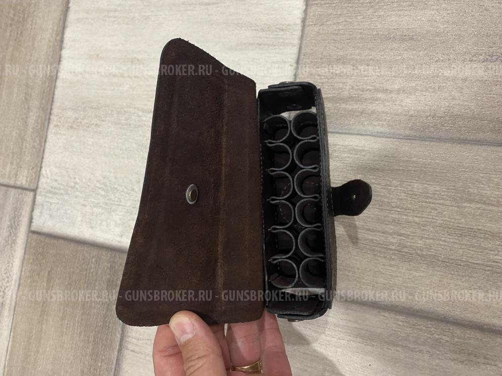 патронташ на 12 патронов К-12 натуральная кожа