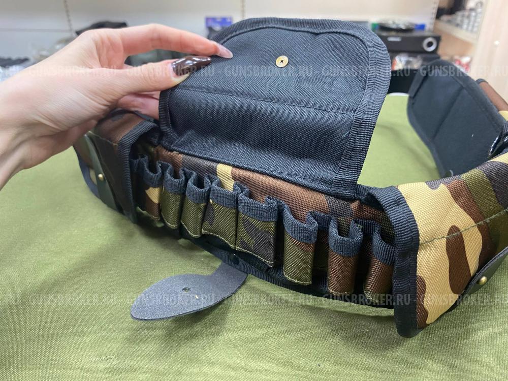 Патронташ закрытый Коричневый камуфляж 12к