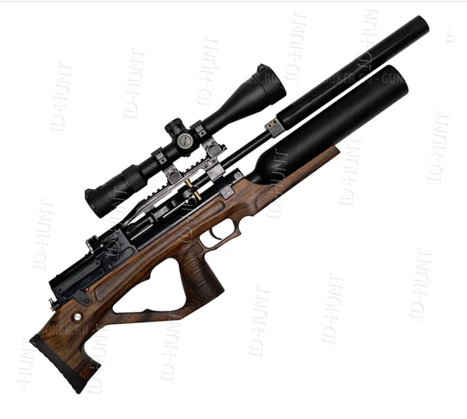 PCP Егерь с передним взводом Jager SP BullPup Колба (6.35 мм, дерево, 590 мм) полигонал