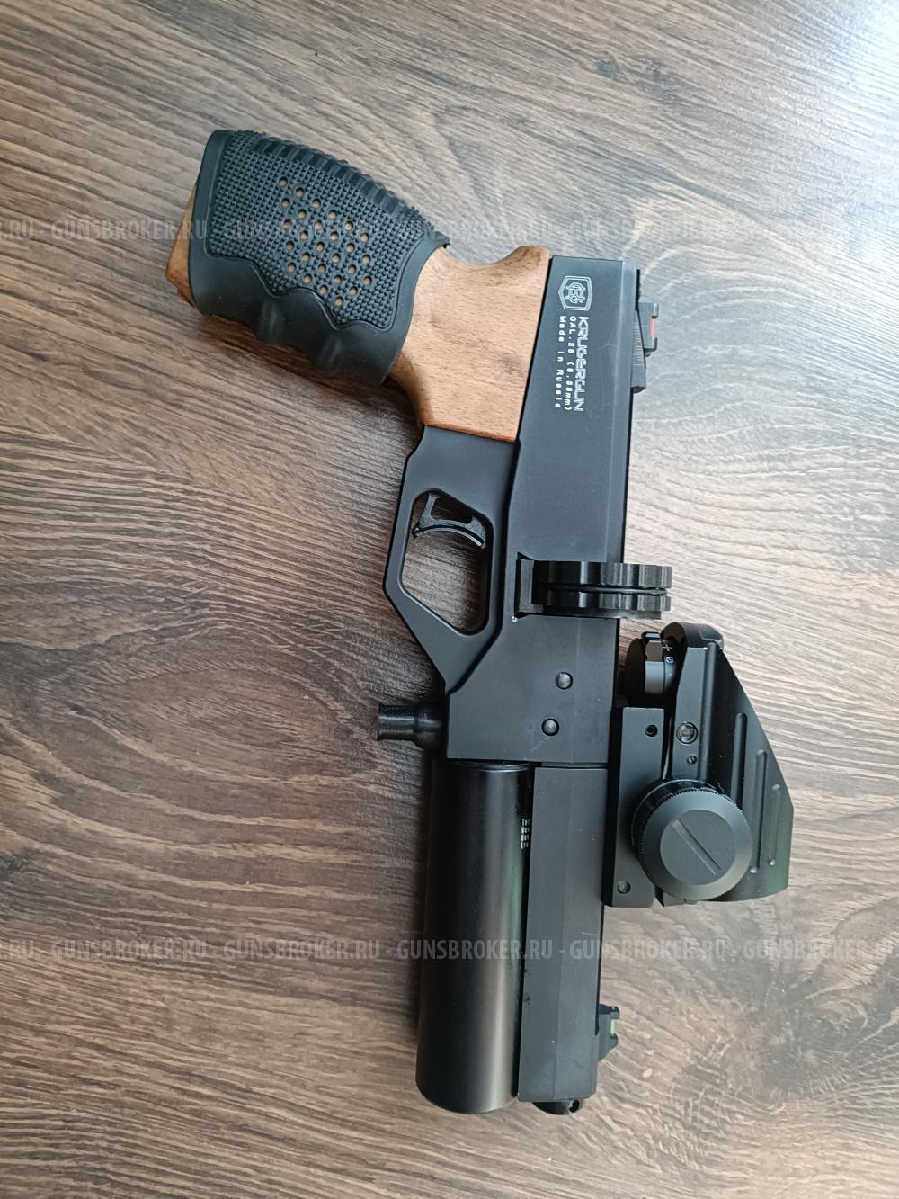 PCP KrugerGun Корсар Компакт 6.35 мм светлое дерево, D32