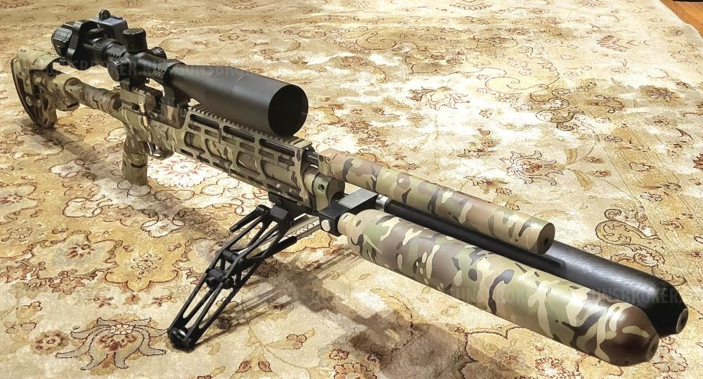 Переходник под две колбы высокого давления для PCP пневматики 