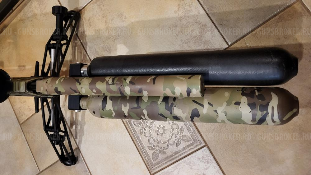 Переходник под две колбы высокого давления для PCP пневматики 