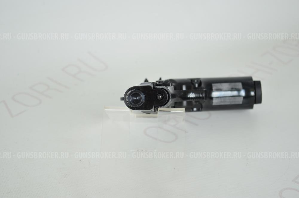 Пистолет Beretta B92-S Compact сигнальный черный Blowback 10ТК 10пат. KURS НОВОЕ
