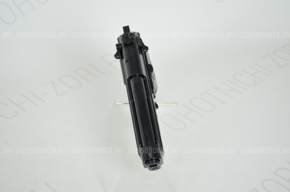 Пистолет Beretta B92-S Compact сигнальный черный Blowback 10ТК 10пат. KURS НОВОЕ