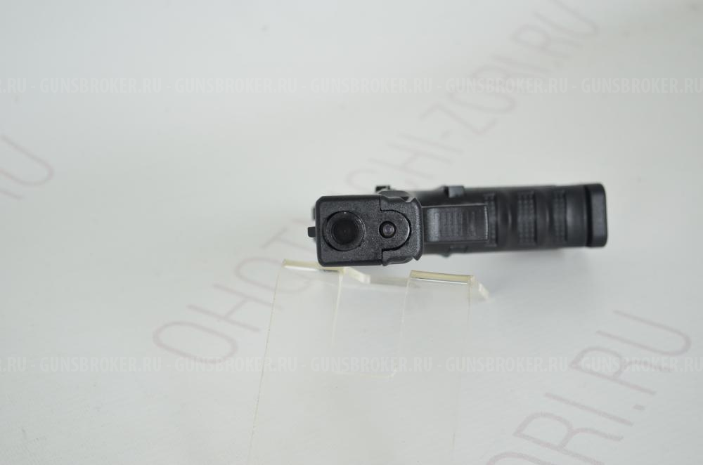 Пистолет Glock-17-S сигнальный черный Blowback 10ТК 10пат. KURS НОВОЕ