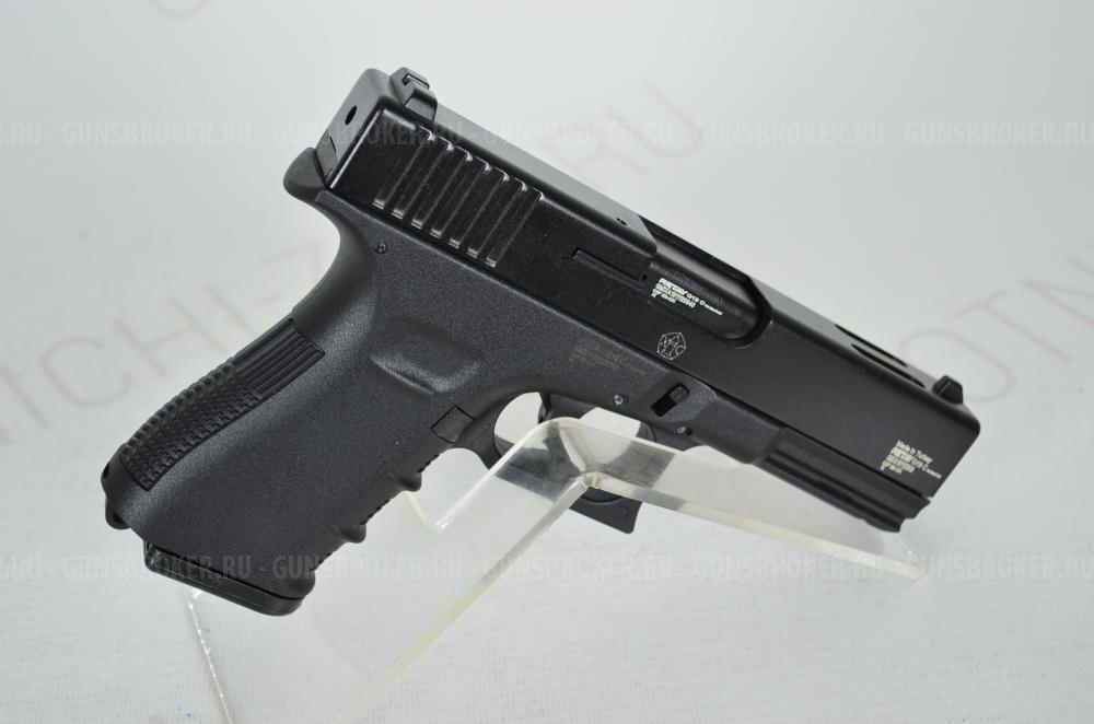 Пистолет Glock-19 охолощенный черный Blowback 9mm P.A.K 14пат. Retay НОВОЕ 