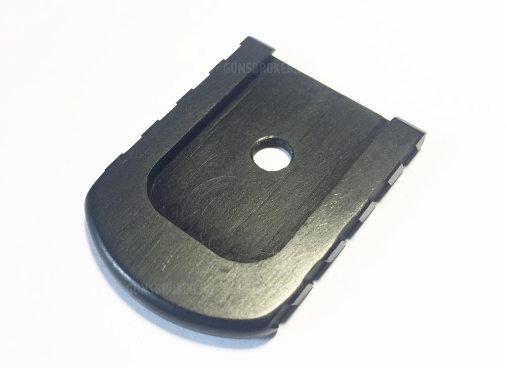 ✅Пистолет Гроза: пятка-крышка магазина стальная, фрезерованная, с боковыми насечками