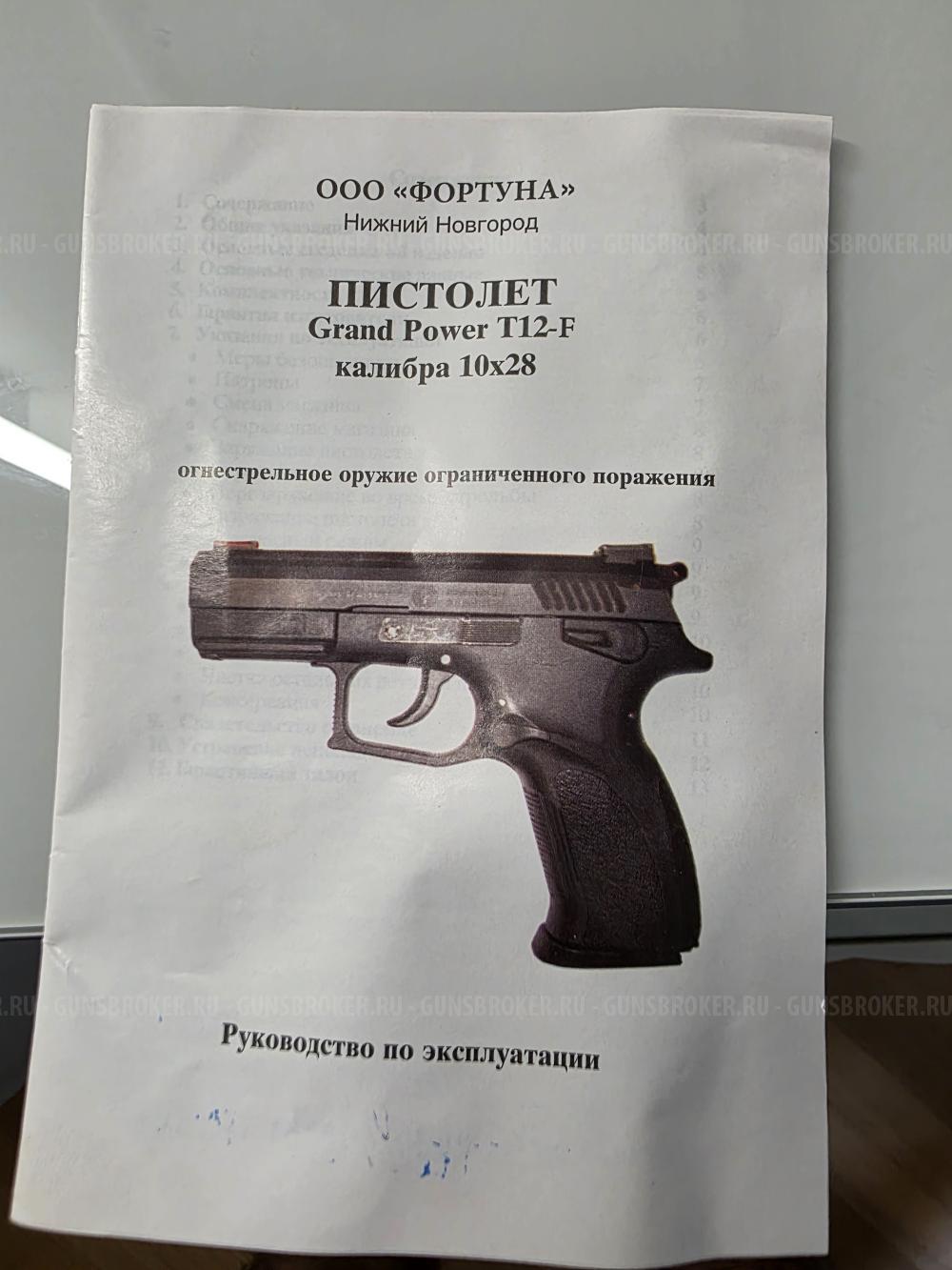 Пистолет Grand Power T12-F